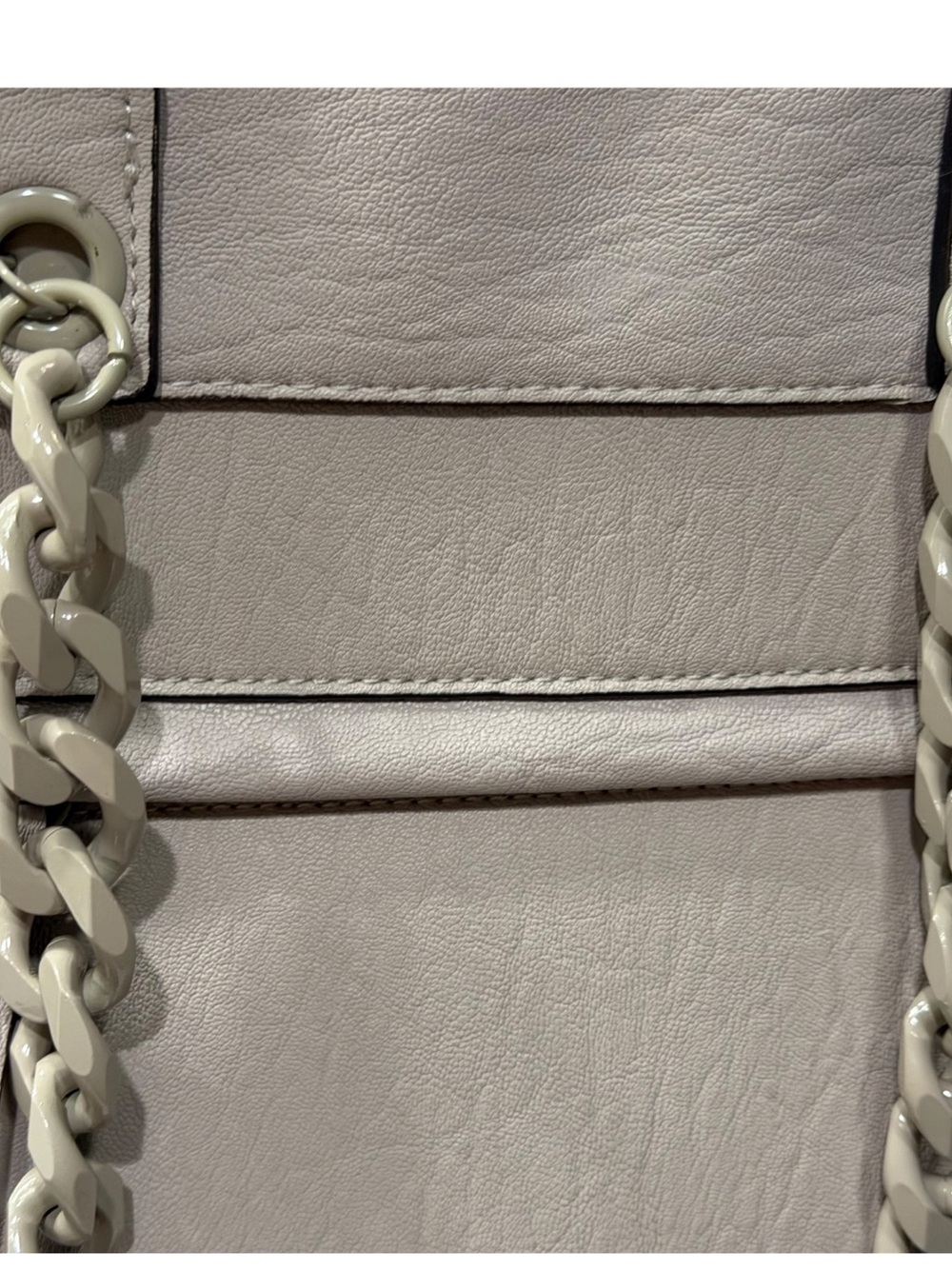 NWT Jessica Simpson Dawn Alexis Tote Bag – Monochromatic Chain Blush Cream - Picture 5 of 8